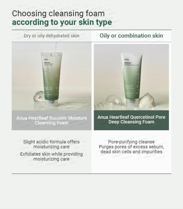 ANUA Heartleaf Quercetinol Pore Deep Cleansing Foam